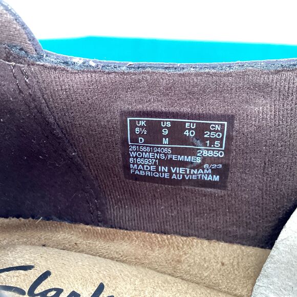 Clarks Women's Cora Poppy Dark Brown Tumbled 26156819, Size 9 US - Picture 10 of 12